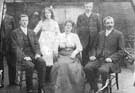 Family group including Dora Rhodes as a young girl with her parents Emma and John Thomas Rhodes. Miss Rhodes became a well-known Yorkshire contralto singer