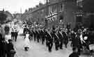 Unidentified parade at Mosborough - possibly including Boys' Brigade?