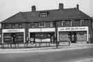No.126 John Pilling, chemist, No.128 W. Lister, minerals and ices, No.130 J. Shentall Ltd., grocers, Hartley Brook Road, Lower Shiregreen