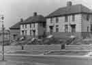 Semi-detached houses on East Bank Road on the Arbourthorne Estate, between the junctions of Eastern Crescent and Eastern Avenue. They are numbers 375 - 381, East Bank Road.