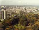 Panoramic view of Sheffield city centre from Norfolk Park flats
