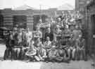Group of workers from a Co-operative Society dairy, unidentified location