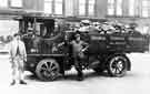 George Turner Coal Merchant's lorry, with driver Frank Middleton of Bradwell at the front of the lorry.