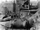 Aftermath of a boiler explosion at Messrs Southern and Richardson's Don Works, Doncaster Street. 