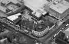 Aerial view of junction of (left) Middlewood Road and (right) Bradfield Road, showing (centre) Burton Tailoring (Nos.2a-4a Middlewood Road) and (right) The Shakespeare public house (latterly the Shakey) (No.196 Bradfield Road)