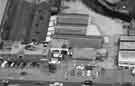 Aerial view of Penistone Road showing (left) C.I. Jenkinson and Son Ltd., tool manufacturers, Nilec Works and Smith, Widdowson and Eadem Ltd., builders merchants and ironmongers (No.296)