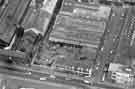 Aerial view of Penistone Road (bottom centre), Kelvin at the junction of Dixon Street showing the Royal Lancers public house (Nos. 66 - 68 Penistone Road   