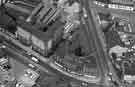 Aerial view of P.W. Lacey Ltd.,wholesale warehouseman, No.120 West Bar, Netherthorpe showing (right) Corporation Street 