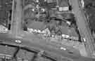 Aerial view of shops on Dykes Lane, Hillsborough