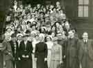 Annual reunion of Royal Infirmary staff, Miss Clarke, Matron (centre, front row) outside Centenary House Annual reunion of Royal Infirmary staff, Miss Clarke, Matron (centre, front row) outside Centenary House