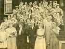 Annual reunion of Royal Infirmary staff, outside Centenary House, Infirmary Road  