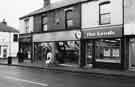 Shops on Middlewood Road, showing (l.to r.) Britannia Building Society; Harben, fashion shop and the Leeds Permanent Building Society
