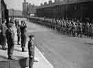 Home Guard parade on Edmund Road (Edmund Road drill hall is visible in background-left)