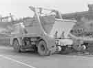 Cleansing Department tipper lorry with skip