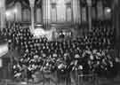 View: u10853 Possibly choir and orchestra of King Edward VII School, Glossop Road