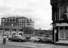 Brown Cow public house, (right) No. 68 The Wicker showing (left) No. 120 Ace Business Centre and the Royal Victoria Hotel