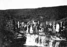 Sheffield Clarion Ramblers at the Slipping Stones, Hazelhead to Ashopton walk. 11th October 1931