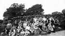 Sheffeld Clarion Ramblers, 2 miles from Black Rocks on the Ambergate ramble between Ambergate and Matlock, 22 August 1937.