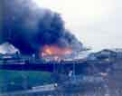 Huge fire at the warehouse of the National Freight Consortium, Brightside Lane, which started on 14th December 1984.