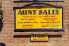 Aunt Sally public house sign, No. 7 Clarkehouse Road Aunt Sally public house sign, No. 7 Clarkehouse Road