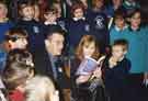 View: v04835 Guest of honour, Michael Palin and overall winner, J. K. Rowling with children from local schools at the Sheffield Children's Book Award at the Crucible Theatre