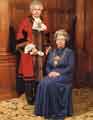 Councillor Gordon Wragg, OBE, JP., Lord Mayor and Mrs Janet Wragg, Lady Mayoress, 1982-83