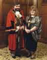 Councillor Anthony Damms, Lord Mayor and Mrs. Jacqueline Damms, Lady Mayoress, 1989-90