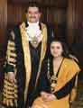 Councillor Qurban Hussain, Lord Mayor and Miss Parveen Hussain, Lady Mayoress, 1993-94