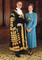 Councillor David Heslop, OBE, Lord Mayor and Mrs Carolyn Heslop, Lady Mayoress, 1995-1996