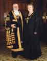 Councillor David Baker, Lord Mayor and Mrs Penelope (Penny) Baker, Lady Mayoress, 2001-02