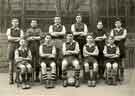 Mac Millard in football team 1st XI, 1949-1950 for Greystones School, Greystones Road 