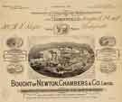 Billhead for Newton Chambers and Co. Limited, Thorncliffe Works, High Green