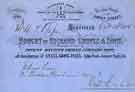 Billhead for Richard Groves and Sons., manufacturers of machine ground circular saws and other edge tools, Bee Hive Works, Henry Street Billhead for Richard Groves and Sons., manufacturers of machine ground circular saws and other edge tools, Bee Hive Works, Henry Street