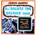Poster entitled 'Our Salute the Soldier Week' appealing for money for the war effort in the Grenoside area