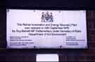 Opening plaque, Bernard Road incinerator