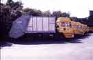 Refuse lorries, Sheffield City Council Cleansing Services Department
