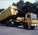 Skip lorry, Sheffield City Council, Cleansing Services Department