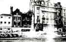View: w02476 Goodwin Fountain, Fargate showing (left) No. 68 Cantors Ltd., house furnishers