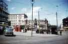 View: w02710 Fitzalan Square showing (left) the construction of No. 4 The Marples Hotel and C. and A. Modes Ltd., department store, Nos. 59 - 65 High Street