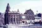 View: w02779 Fitzalan Square seen from High Street showing (l.to.r.) Barclays Bank, Classic Cinema and the Bell Hotel