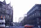 Leopold Street at junction with (left) Church Street and (right) West Street showing (left) Bingley Building Society and (right) Education Department Offices