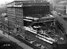 Construction of the Odeon Cinema, showing junction of Flat Street/Norfolk Street