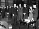 Visit of Queen Elizabeth II and the Duke of Edinburgh to the River Don Works (Brightside Lane) of English Steel Corporation on 27th October 1954