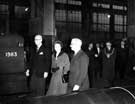 Visit of Queen Elizabeth II and the Duke of Edinburgh to the River Don Works (Brightside Lane) of English Steel Corporation on 27th October 1954