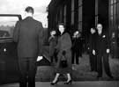 Visit of Queen Elizabeth II and the Duke of Edinburgh to the River Don Works (Brightside Lane) of English Steel Corporation on 27th October 1954