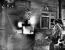Edgar Allen and Co Ltd making Stag Major in the high-frequency crucible furnace, c. 1958