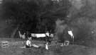 147th St Mary's Walkley Scout Group at camp in the Derwent Valley, c. 1928 - 'Stanley and Hewitt  -The Kitchen'