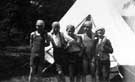 147th St Mary's Walkley Scout Group at camp in the Derwent Valley, c. 1928 - 'miles of smiles'