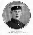 Gunner Robinson, of HMS Emperor of India