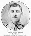 Private Frank Wright, Kings Own Yorkshire Light Infantry (KOYLI), reported missing, 20 Aug 1914 Private Frank Wright, Kings Own Yorkshire Light Infantry (KOYLI), reported missing, 20 Aug 1914